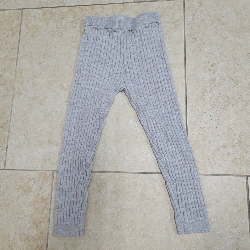 Girls footless tights, grey, size: 4T
